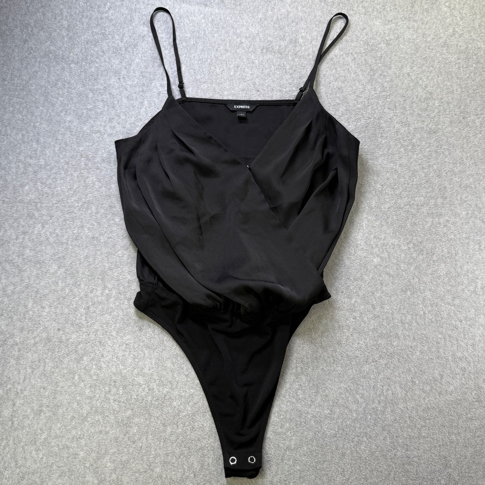 Express Black V-Neck Bodysuit